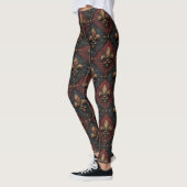 Gotisches geschnitztes Holzwerk Muster (2) Leggings (Links)