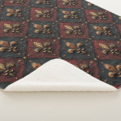 Gotisches geschnitztes Holzwerk Muster (2) Sherpadecke (3/4)