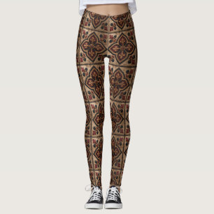 Gotisches geschnitztes Holzwerk Muster (3) Leggings