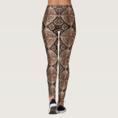 Gotisches geschnitztes Holzwerk Muster (5) Leggings (Rückseite)