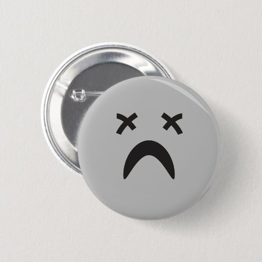 gotisches Gesicht Button (Vorne & Hinten)