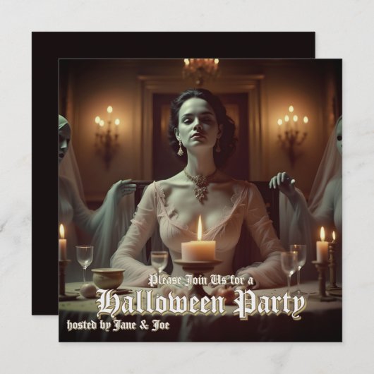 Gotisches Halloween-Bankett in Candlelight (Vorne/Hinten)