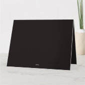 Gotisches Halloween-Bankett in Candlelight Karte (Rückseite)