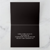 Gotisches Halloween-Bankett in Candlelight Karte (Innenseite)