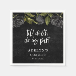 Gotisches Halloween-Brautparty Serviette