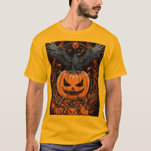 "Gotisches Halloween-Design mit satanischen Symbol T-Shirt