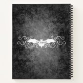 Gotisches Halloween-Rezept Notizblock (Rückseite)