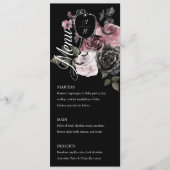 Gotisches Halloween-Wappen Menükarte (Vorderseite)