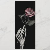 Gotisches Halloween-Wappen Menükarte (Rückseite)