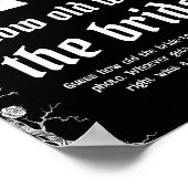 Gotisches Halloween wie alt das Brautspiel war Poster (Ecke)