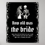 Gotisches Halloween wie alt das Brautspiel war Poster (Vorne)
