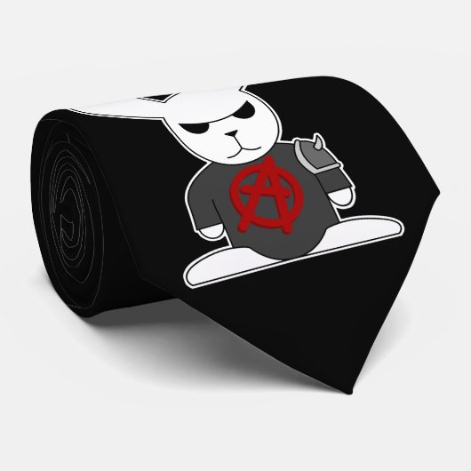 Gotisches Häschen Bruno Krawatte (Gerollt)