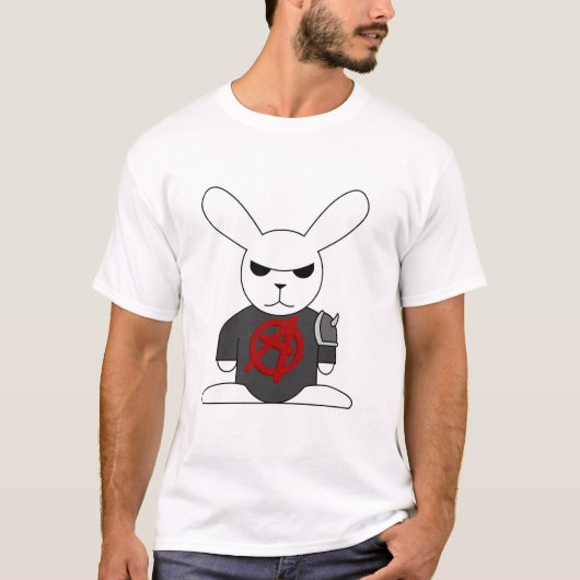 Gotisches Häschen Bruno T-Shirt (Vorderseite)