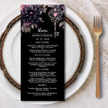 Gotisches Hochzeitsmenü mit floralen Hallowedding  Menükarte<br><div class="desc">Erhöhen Sie Ihren Hochzeitsempfang mit dem zauberhaften Vergnügen unseres "Gotischen Hochzeitsmenüs"! Lass dem exquisiten Design-Set den Ton für ein wirklich unvergessliches kulinarisches Erlebnis. Entdecken Sie die perfekte Verbindung von gotischer Romantik und eleganter Ästhetik. Erhöhen Sie das Ambiente Ihrer Hochzeit - bestellen Sie jetzt und machen Sie Ihr Hochzeitsmenü für die...</div>