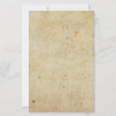 Gotisches Hochzeitsprogramm mit altem Papier und D (Rückseite)