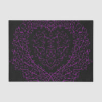 Gotisches Hochzeitszettel für lila und schwarzes H