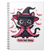 Gotisches Kätzchen in Rosa - süß, aber verzaubert  Notizblock (Vorderseite)