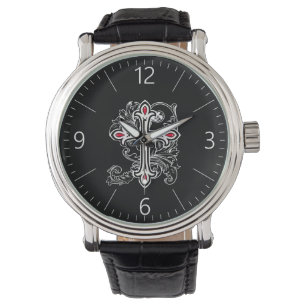 Gotisches Kreuz Armbanduhr
