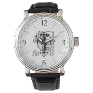 Gotisches Kreuz Armbanduhr