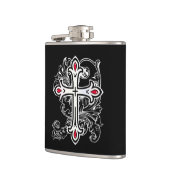 Gotisches Kreuz Flachmann (Links)