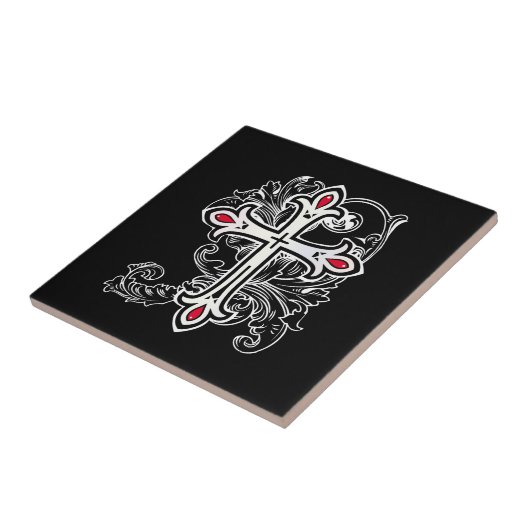 Gotisches Kreuz Fliese (Seite)