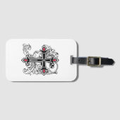 Gotisches Kreuz Gepäckanhänger (Vorderseite (Horizontal))