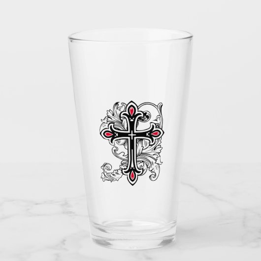 Gotisches Kreuz Glas (Vorderseite)