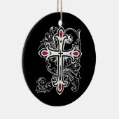 Gotisches Kreuz Keramik Ornament (Rechts)