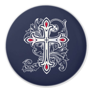 Gotisches Kreuz Keramikknauf