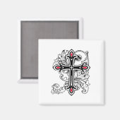 Gotisches Kreuz Magnet (Vorderseite/Rückseite)