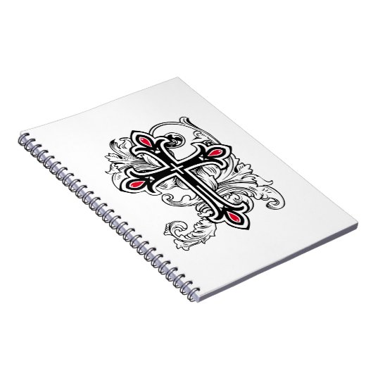Gotisches Kreuz Notizblock (Rechte Seite)