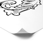 Gotisches Kreuz Poster (Ecke)