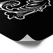 Gotisches Kreuz Poster (Ecke)