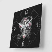 Gotisches Kreuz Quadratische Wanduhr (Winkel)