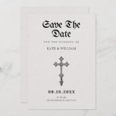Gotisches Kreuz Save The Date (Vorne/Hinten)