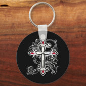 Gotisches Kreuz Schlüsselanhänger (Vorderseite)