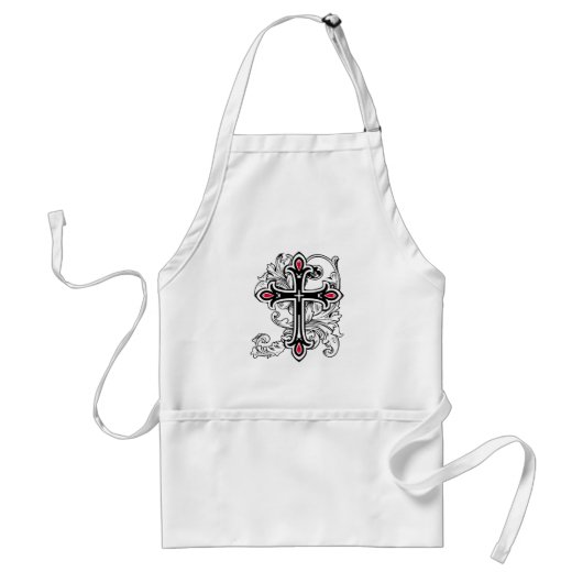 Gotisches Kreuz Schürze (Vorne)