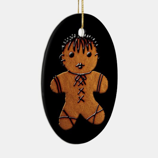 Gotisches Lebkuchen-Plätzchen Keramik Ornament (Rechts)