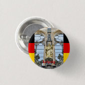 Gotisches Leipzig, Deutschland Reise Button (Vorne & Hinten)