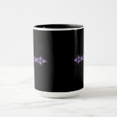Gotisches lila Fraktal-Kreuz Tasse (Zentrum)