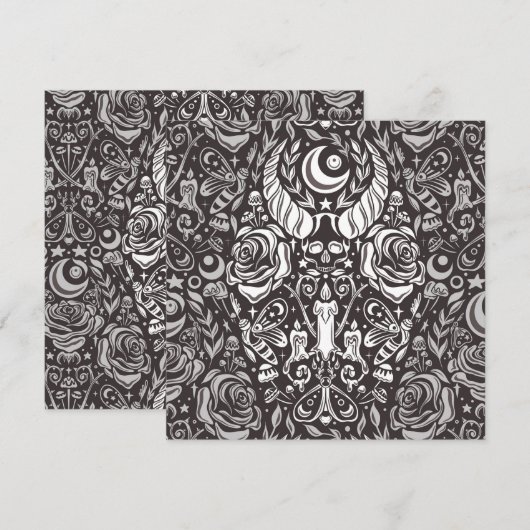 gotisches monochromes Muster (Vorne/Hinten)