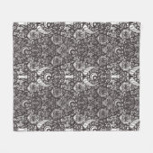 gotisches monochromes Muster Fleecedecke (Vorderseite (Horizontal))