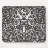 gotisches monochromes Muster Mousepad (Vorne)