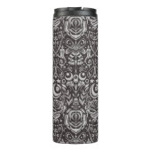 gotisches monochromes Muster Thermosbecher (Rückseite)
