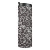 gotisches monochromes Muster Thermosbecher (Nach rechts gedreht)