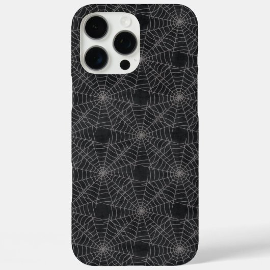 Gotisches Muster aus schwarzem und grauem Spinnenn Case-Mate iPhone Hülle (Rückseite)