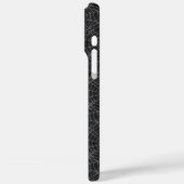 Gotisches Muster aus schwarzem und grauem Spinnenn Case-Mate iPhone Hülle (Rückseite / Links)
