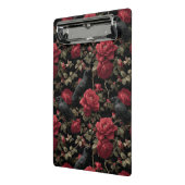 Gotisches Muster mit Rote Rosen und Krähen Mini Klemmbrett (Gewinkelt2)