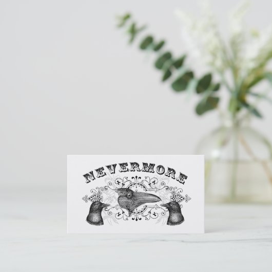 Gotisches Profil von Raven & Crows Visitenkarte (Stehend Vorderseite)