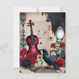 Gotisches Romantisches Vintages Viktorianisches El Postkarte